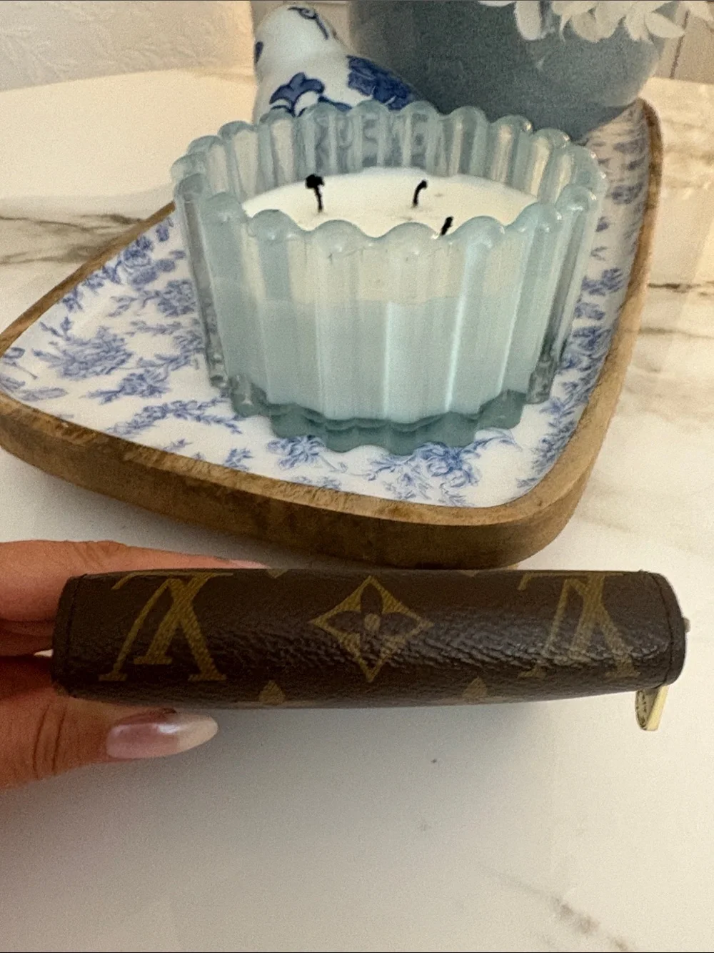 Louis Vuitton Monogram Brown and Gold Compact Zip Coin Purse